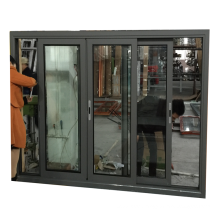 5mm double glass 1.4mm profile thickness aluminium windows for ghana